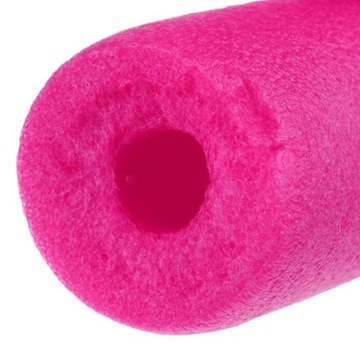 Pływający makaron do basenu Pomoc do treningu pływania 59-calowy makaron piankowy różowy 2 otwory