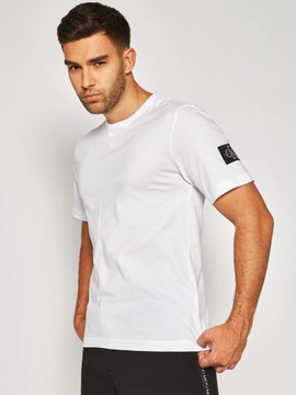Calvin Klein Jeans T-Shirt J30J314051 Biały Regular Fit L