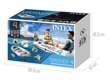 Понтон Mariner Насос Intex для 4 человек + весла 68376 МОДЕЛЬ 2024 г.