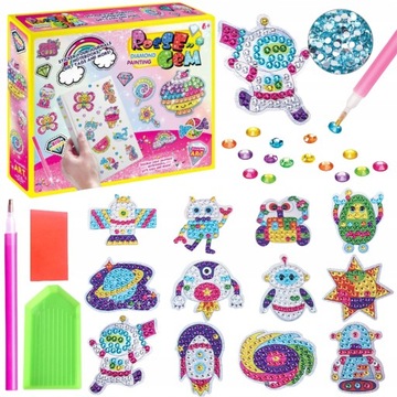 АЛМАЗНАЯ ВЫШИВКА 5D 1000 АЛМАЗ 12 КАРТИН ПРОСТРАНСТВО