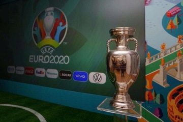 Футбольный трофей Кубка Делоне Евро-2021, 26 см.