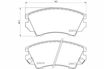 Тормозные колодки TEXTAR 2441201