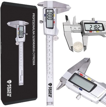 SUWMIARKA DOKŁADNA ELEKTRONICZNA CYFROWA ZE STALI NIERDZEWNEJ 0-150mm ETUI