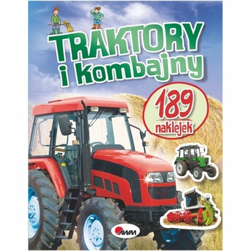 KSIĄŻECZKA Z 189 NAKLEJKAMI TRAKTORY I KOMBAJNY