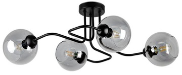 SZKLANA LAMPA SUFITOWA ŻYRANDOL PLAFON EDISON LED