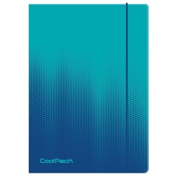COOLPACK TECZKA SZKOLNA Z GUMKĄ A-4 NIEBIESKA