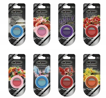 Air polo scents zapach do samochodu odświeżacz 4 ml- mix 8szt zapachów P2