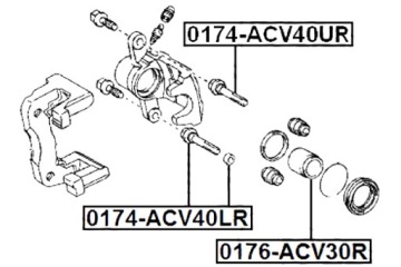 ВТУЛКА FEBEST НАПРАВЛЯЮЩАЯ ЗАДНЕГО ТОРМОЗНОГО СУППОРТА TOYOTA RAV4 ACA3#