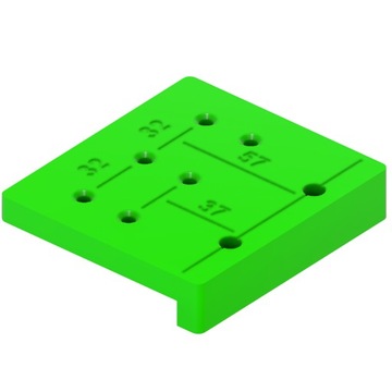 SZABLON DO PÓŁEK REGULOWANYCH 3X32 37/57 - WZORNIK