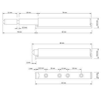 A265 Бампер push to open с регулировкой двери