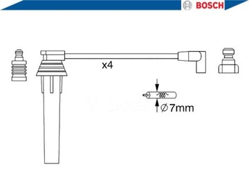 PŘÍVODY ZAPALOVACÍ BOSCH 4773841 4883233 05083893A