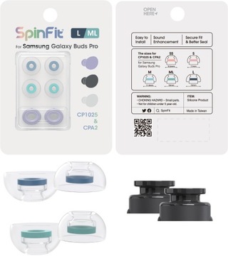 SpinFit CP1025 do Galaxy Buds Pro i Jabra 85T L/ML