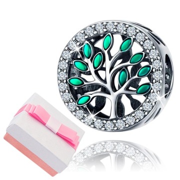 ZAWIESZKA CHARMS DRZEWKO SREBRO 925 BEADS KORALIK