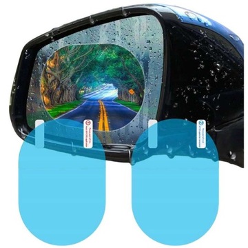 2x НАНО-ПЛЕНКА ВОДОНЕПРОНИЦАЕМАЯ НАКЛЕЙКА НА ЗЕРКАЛО ДОЖДЯ