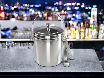 Ведро для льда ТЕРМОС 1,4 л и щипцы