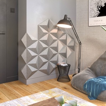 ВОЙЛЕННЫЕ СТЕНОВЫЕ ПАНЕЛИ ТРЕУГОЛЬНИК 30X26 ECO SOFT 6