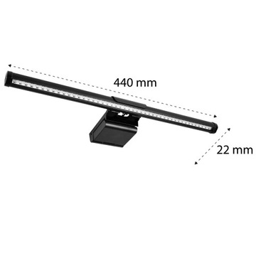 СВЕТОДИОДНАЯ ЛАМПА ДЛЯ МОНИТОРА КОМПЬЮТЕРА НА ЗАЖИМЕ ДЛЯ МОНИТОРА, РЕГУЛИРУЕМАЯ НОЧЬ