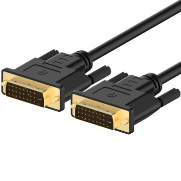 KABEL DVI-DVI 1,8M GOLD 24+1 FULL HD RANKIE 1.8m