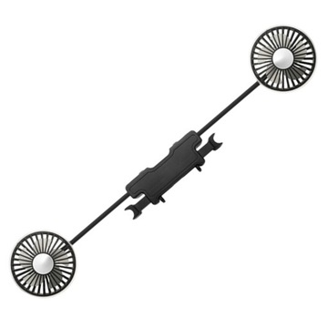 WENTYLATOR SAMOCHODOWY USB PRZENOŚNY SKUTECZNE CHŁODZENIE W PODRÓŻY