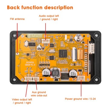 Плата декодера MP5 Bluetooth FM-аудиомодуль