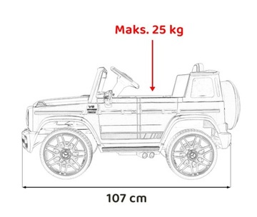 Mercedes AMG G63 детский Красный + Пульт дистанционного управления + MP3 LED + Free Start + EVA