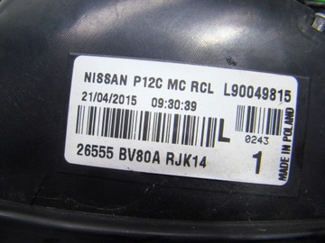NISSAN JUKE F15 FACELIFT - SVĚTLO LEVÝ ZADNÍ 26555BV80A