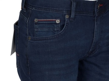 TOMMY HILFIGER spodnie męskie, jeansowe, granatowe, 36/34