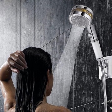 БОЛЬШОЙ 2-ФУНКЦИОНАЛЬНЫЙ ДУШЕВОЙ РУЧКА С ТУРБИННЫМ ВЕНТИЛЯТОРОМ + ЭКО-ФИЛЬТР