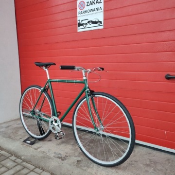 BALUMA Односкоростной городской велосипед Torpedo Bottle Green, размер 50