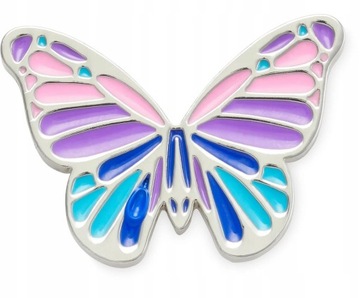 Przypinka Ozdoba Jibbitz Charms Pin Do Butów Crocs Multi Purple Butterfly