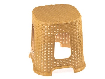 Taboret Rattan Stołek Hoker Krzesełko KREM 80KG
