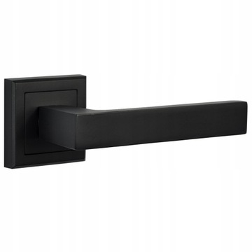 МАТОВАЯ ЧЕРНАЯ ДВЕРНАЯ РУЧКА С ПОДДЕРЖКОЙ + розетки для унитаза