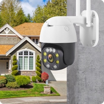 IP-камера WiFi SMART Уличная поворотная беспроводная сигнализация галогенная 5 МП