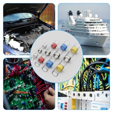 ZŁĄCZKI koszulki TERMOKURCZLIWE Z CYNĄ Koszulka izolacyjna 100szt