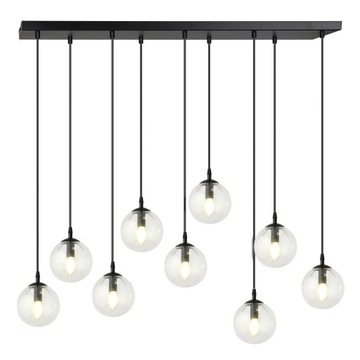 DESIGNERSKA LAMPA WISZĄCA NOWOCZESNA SZKLANE KLOSZE