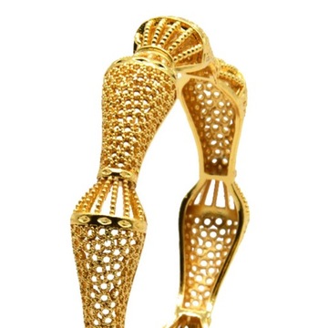 Luksusowe bransoletki z Bliskiego Wschodu, biżuteria dla nowożeńców, złoto