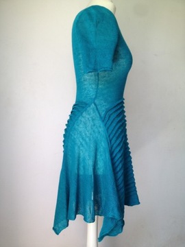 ZUZA BART -piękna -100% LEN- sukienka LATO- S (36)