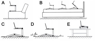 СТОЛИК ДЛЯ НОУТБУКА ДЛЯ КРОВАТИ, РЕГУЛИРУЕМАЯ, МОБИЛЬНАЯ, СКЛАДНАЯ ОХЛАЖДАЮЩАЯ ПОДСТАВКА