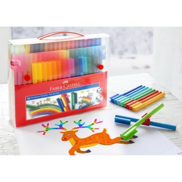 Flamastry Faber-Castell CONNECTOR 80szt. PREZENT