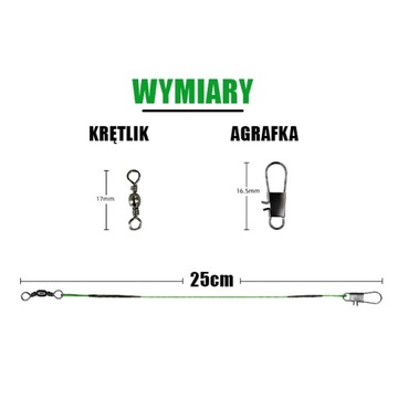 НАБОР ИЗ 10 СТАЛЬНЫХ ОСНАСТОК 25 СМ SAHIDO STEEL LINK 15 КГ СУКАКА СУКА