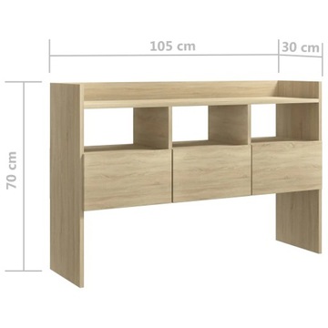 vidaXL Шкаф Дуб Сонома 105x30x70 см Материал Дерево