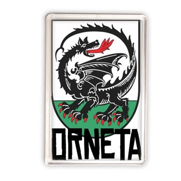 magnes akrylowy herb Orneta