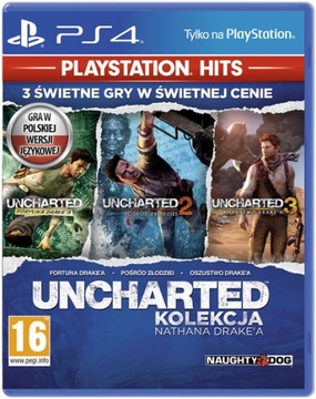 UNCHARTED Kolekcja Nathana Drake'a 1 + 2 + 3 - PL - PS4 / PS5
