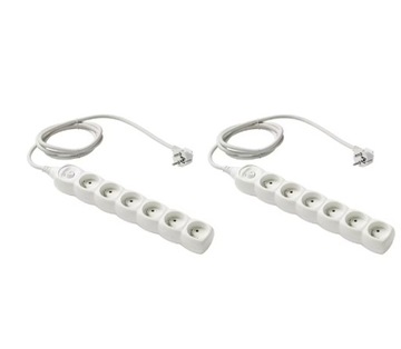 PRZEDŁUŻACZ 6 GNIAZD KABEL WYŁĄCZNIK IKEAA KOPPLA 1,5m