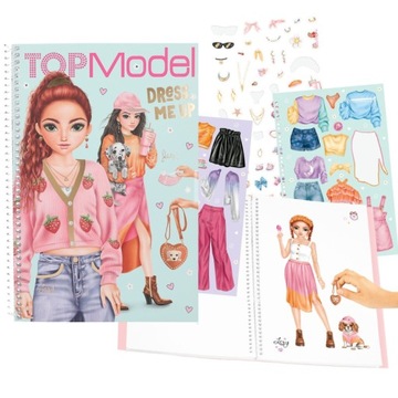 TOP MODEL DRESS ME UP SZKICOWNIK NAKLEJKI 13486