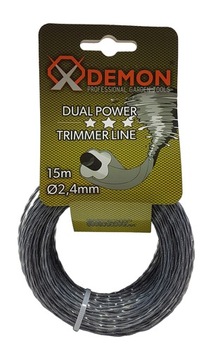 ŻYŁKA DO PODKASZARKI PLECIONA ZBROJONA 15M 2.4MM