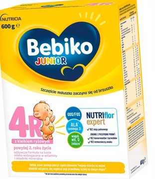 BEBIKO JUNIOR 4R MLEKO Z KLEIKIEM 2LATA+ 600G
