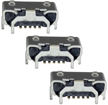 3x GNIAZDO ZŁĄCZE MICRO USB 5pin+4pin UNIWERSALNE