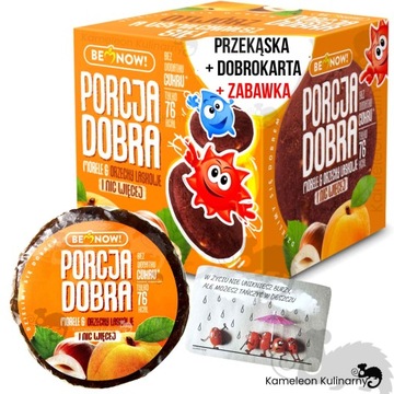 PORCJA DOBRA przekąski dla dzieci KOSTKA + ZABAWKA zestaw MIX SMAKÓW 6szt