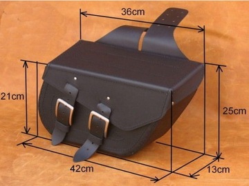 СУМКИ БОКОВЫЕ ДЛЯ МОТОЦИКЛА, КОЖА, 42x25x13см